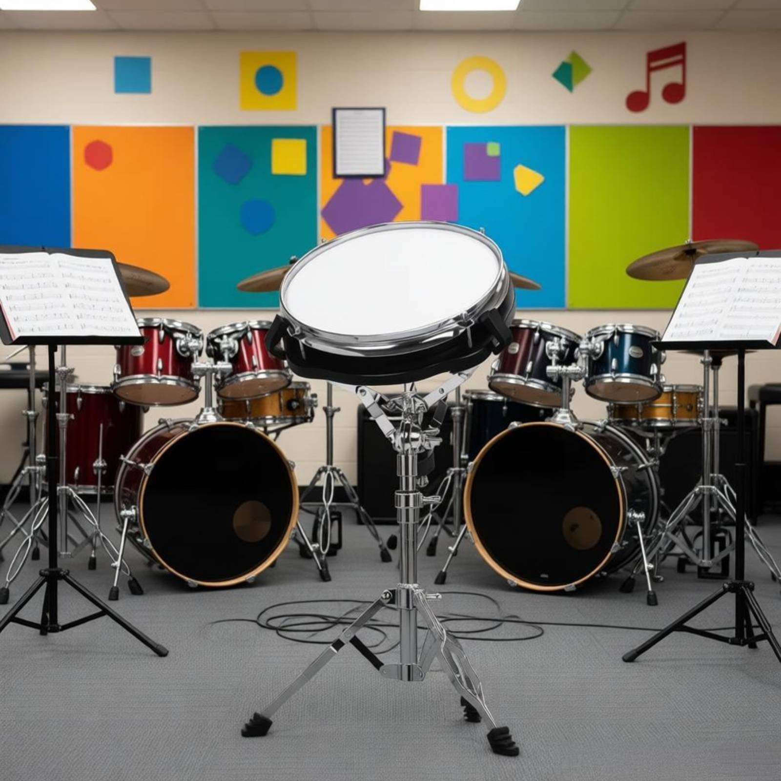 Musical Instrument Percussion - Stand Drum Snare Lipat, Stand Drum