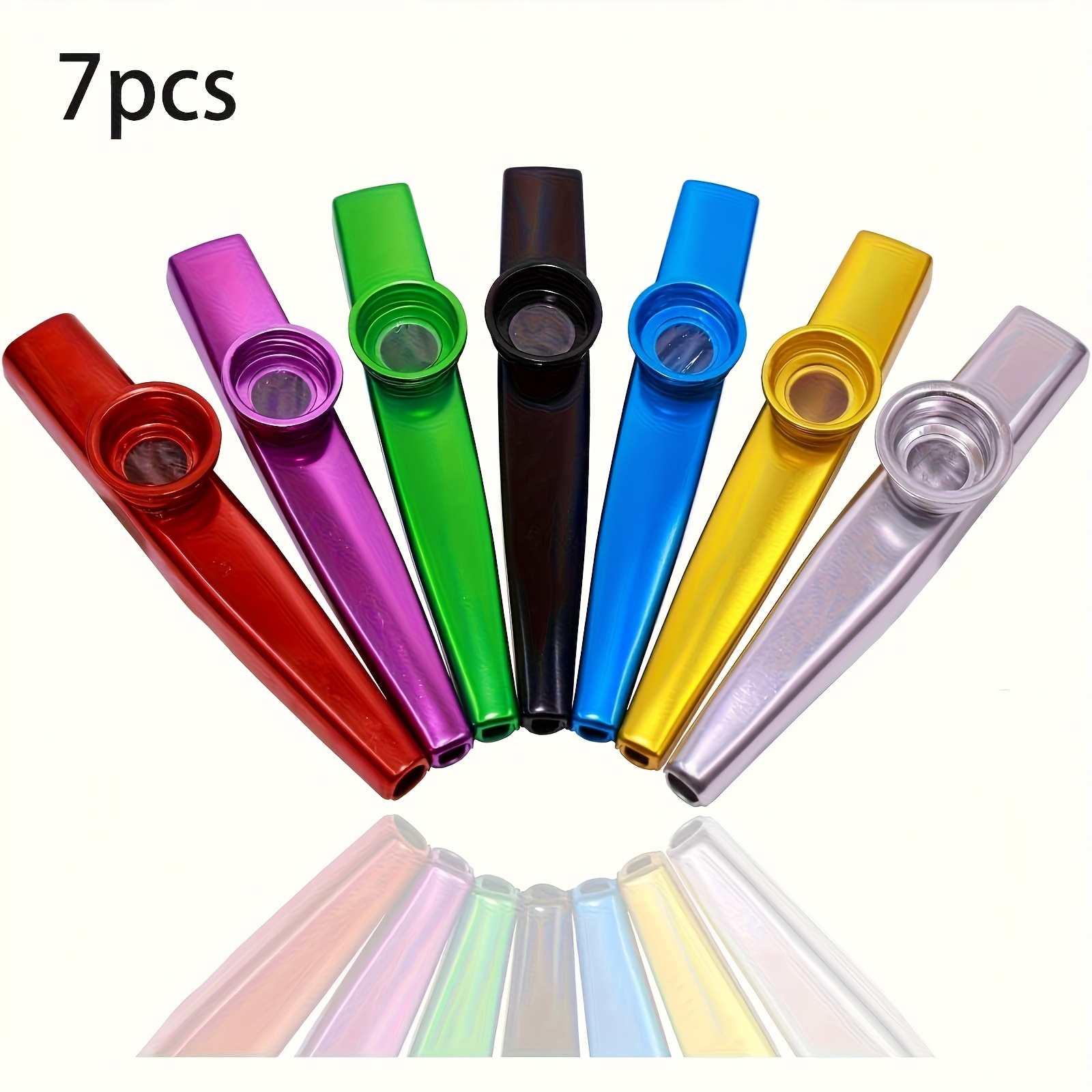 Musical Instrument Organ - 7 Buah Kazoo Logam Desain Sederhana