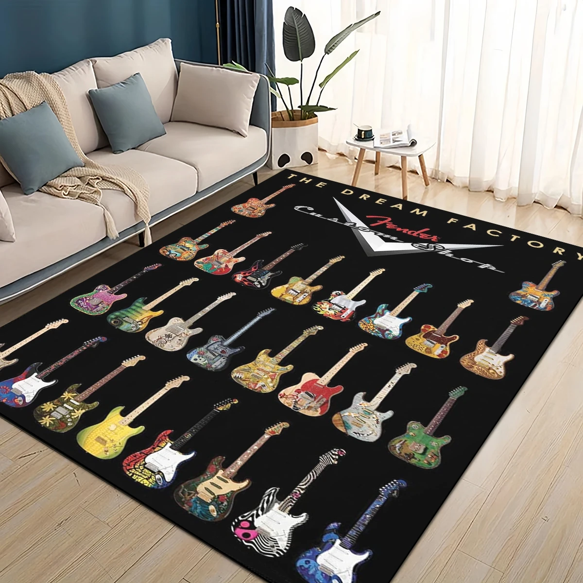 Musical Instrument Online - Karpet Musik Instrumen Gitar Logo Fender