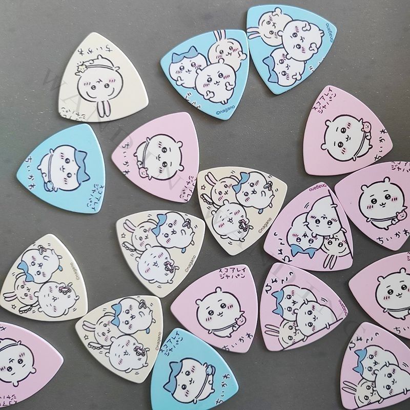 Musical Instrument Triangle - Ins Pick Gitar Segitiga Chiikawa Kartun