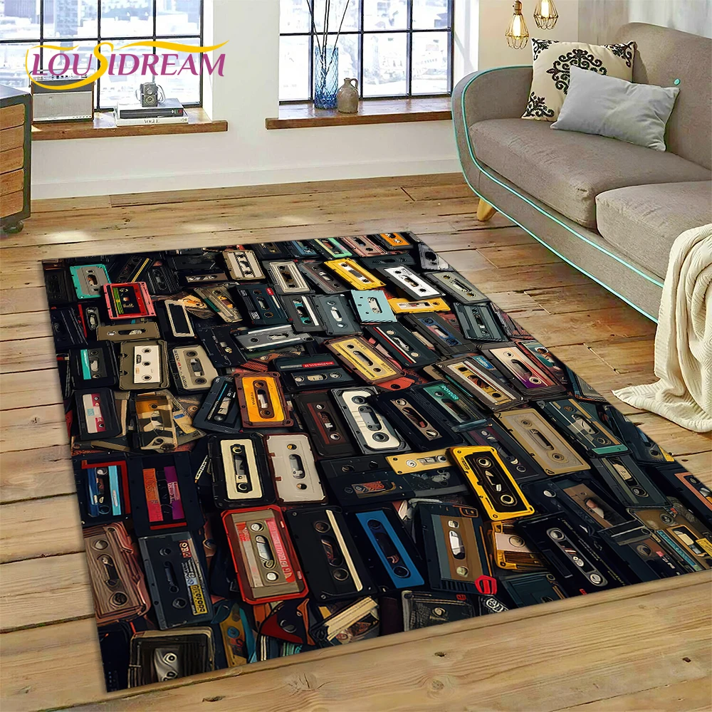 Musical Instrument Online - Karpet Musik 3D Bentuk Kaset Retro,