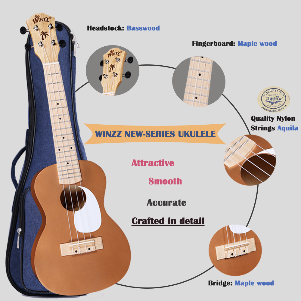 Ukulele Warna Macaron 21 Inci  - Musical Instrument Online ulasan dan harga