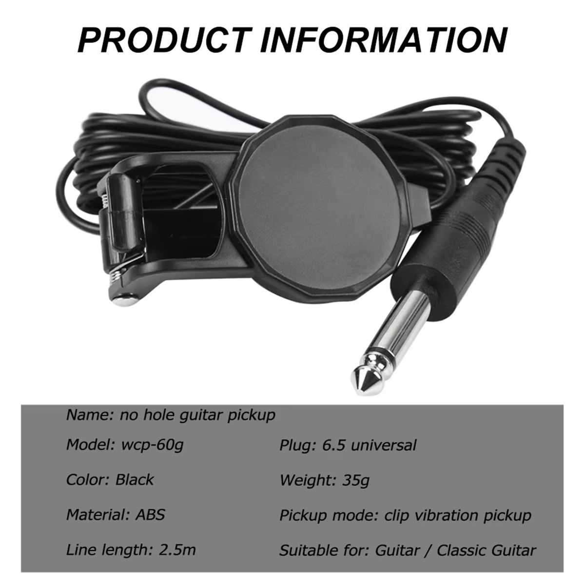 Audio Jack Clip On Pickup/2.5  - Musical Instrument Organ ulasan dan harga