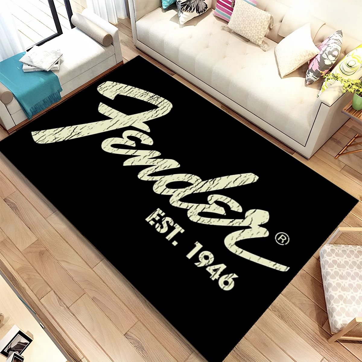Karpet Musik 3D Fender Gitar B - Musical Instrument Online ulasan dan harga