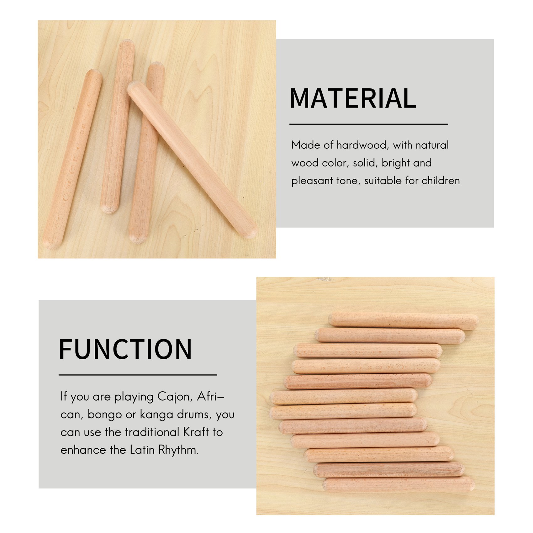 L79A 6 Pasang Tongkat Kayu Ala - Musical Instrument Percussion ulasan dan harga