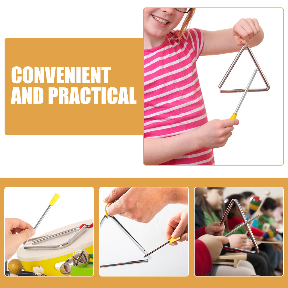 8 Buah Stik Palu Besi Segitiga - Musical Instrument Triangle ulasan dan harga