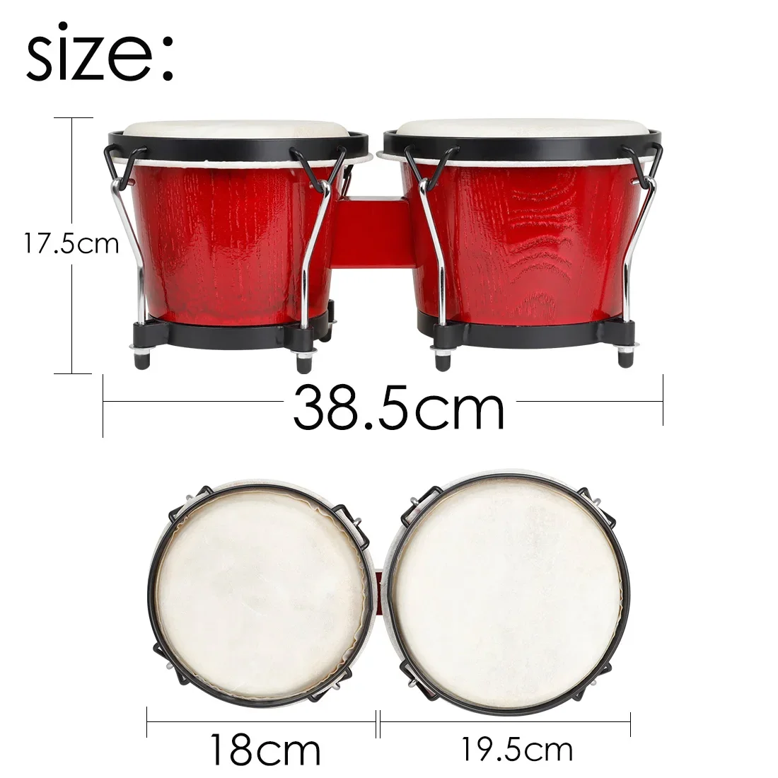 IRIN Drum Bongo Afrika Kayu Su - Musical Instrument Percussion ulasan dan harga