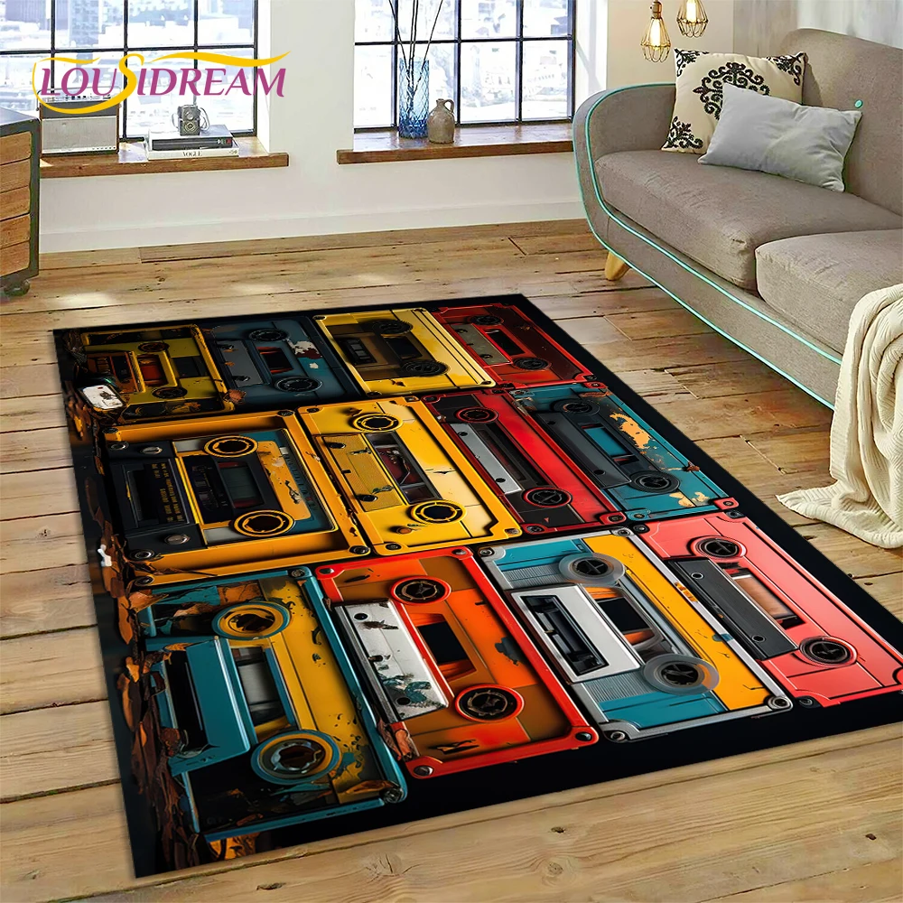 Karpet Musik 3D Bentuk Kaset R - Musical Instrument Online ulasan dan harga