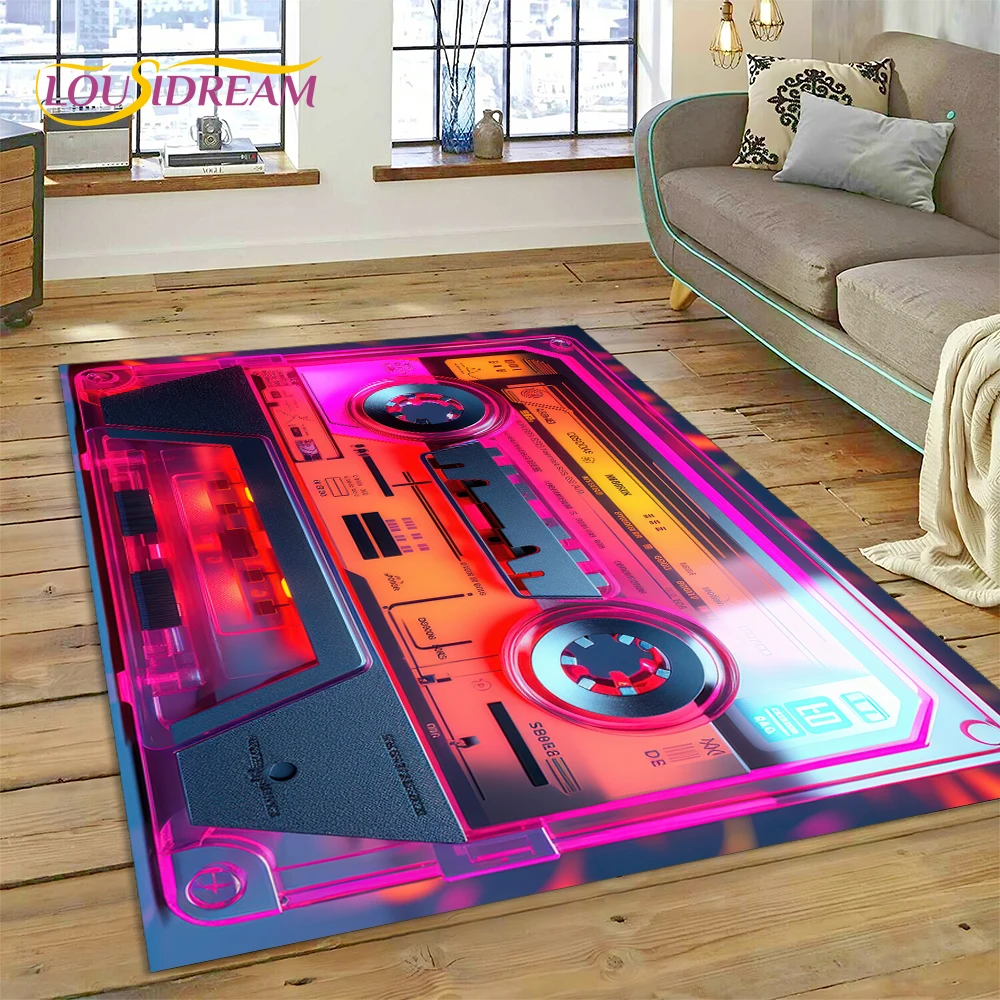 Karpet Musik 3D Bentuk Kaset R - Musical Instrument Online ulasan dan harga
