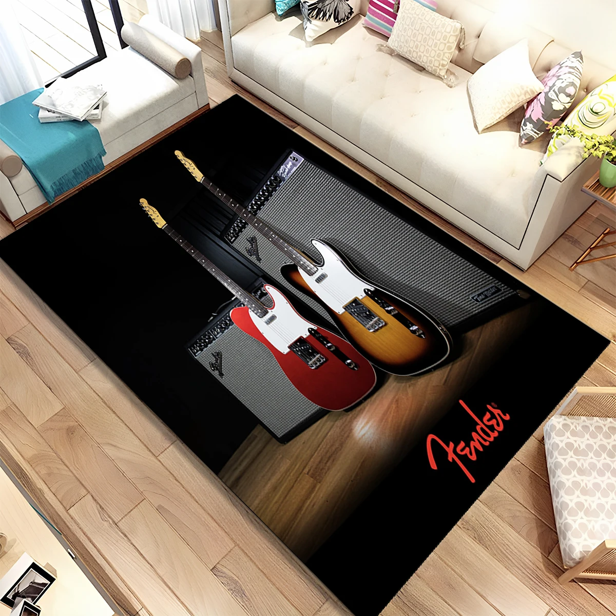 Karpet Musik Fender Sign Retro - Musical Instrument Online ulasan dan harga