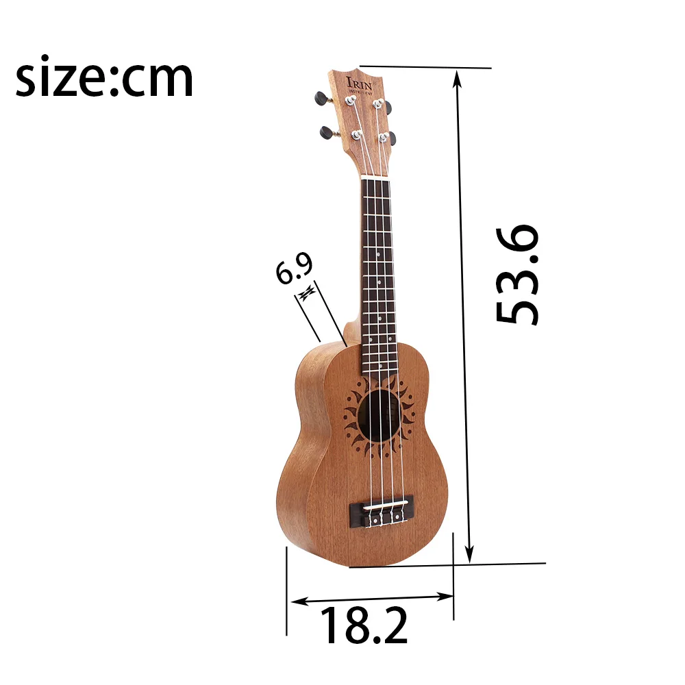 IRIN Ukulele 21 Inci Kayu Soli - Musical Instrument Ending In A ulasan dan harga
