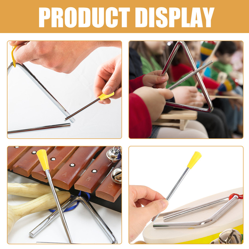 8 Buah Palu Besi Segitiga Prof - Musical Instrument Triangle ulasan dan harga